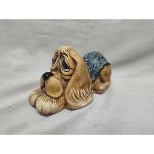 Vtg Pendelfin hand painted stonecraft pooch dog figurine home decor mid century
